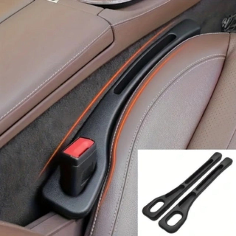 Organizador de asientos para coche, plástico a prueba de fugas, ranuras dobles para llaves, teléfonos y monedas