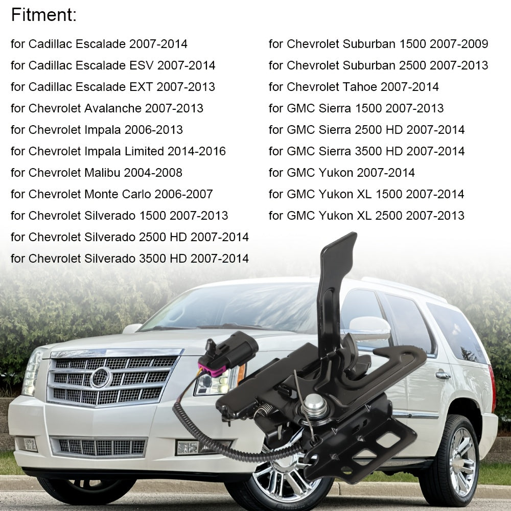 Front Hood Latch Lock Assembly for SUVs with Sensor Compatible