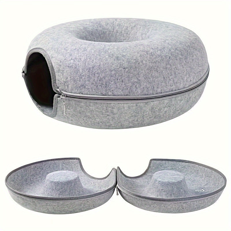 Lightweight Scratch-Resistant Cat Tunnel Bed for All Seasons