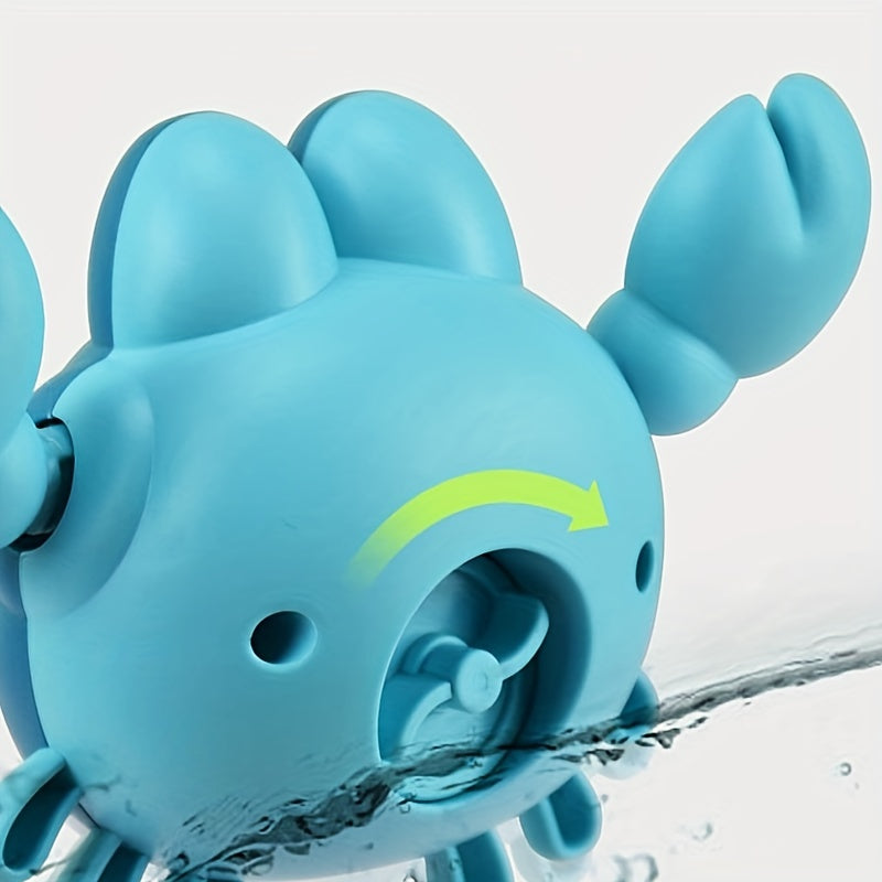 Crab Water Toys for Kids and Babies Bath Time Fun Plastic Red Blue 18 Months+