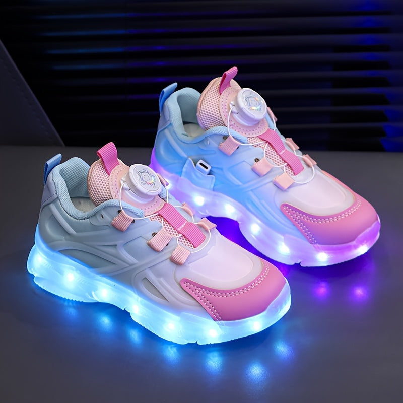 Colorful LED Shoes for Boys and Girls with 16 Light Modes Light-Up Laces Casual Running Sneakers