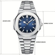 Men's Quartz Wristwatch with Luminous Calendar Stylish Casual Watch for Students