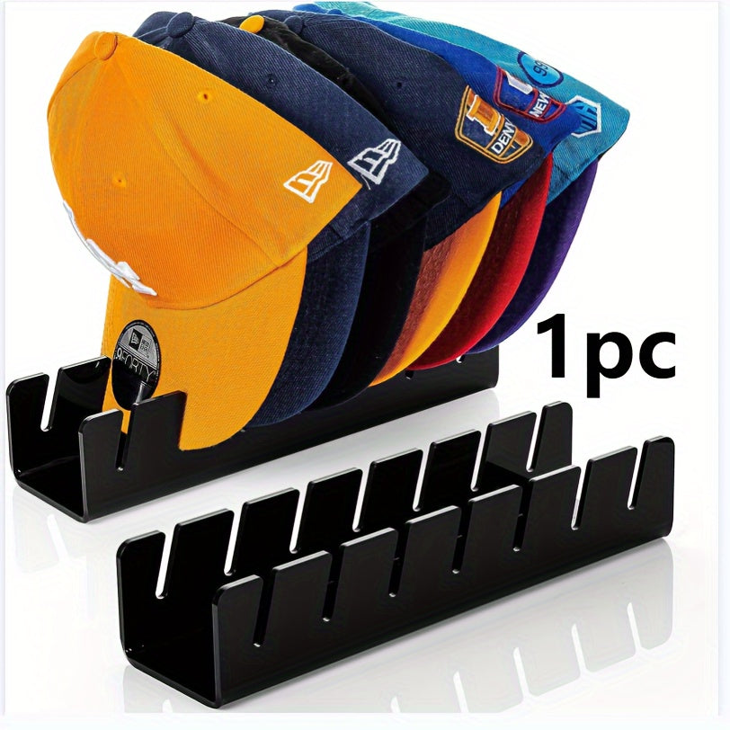 Acrylic Cap Storage Rack with Slots for Baseball Caps Display Organizer for Bedroom Office