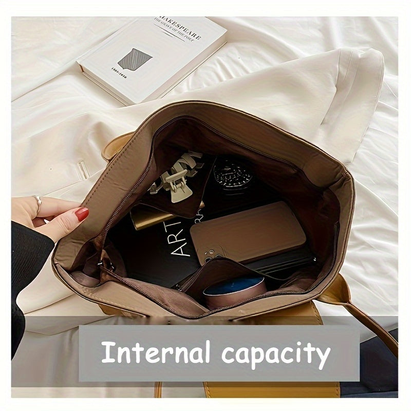 Zamonaviy va amaliy ayollar uchun yelka sumkasi, katta sig'imi bilan kundalik safar va sayohat uchun mukammal.