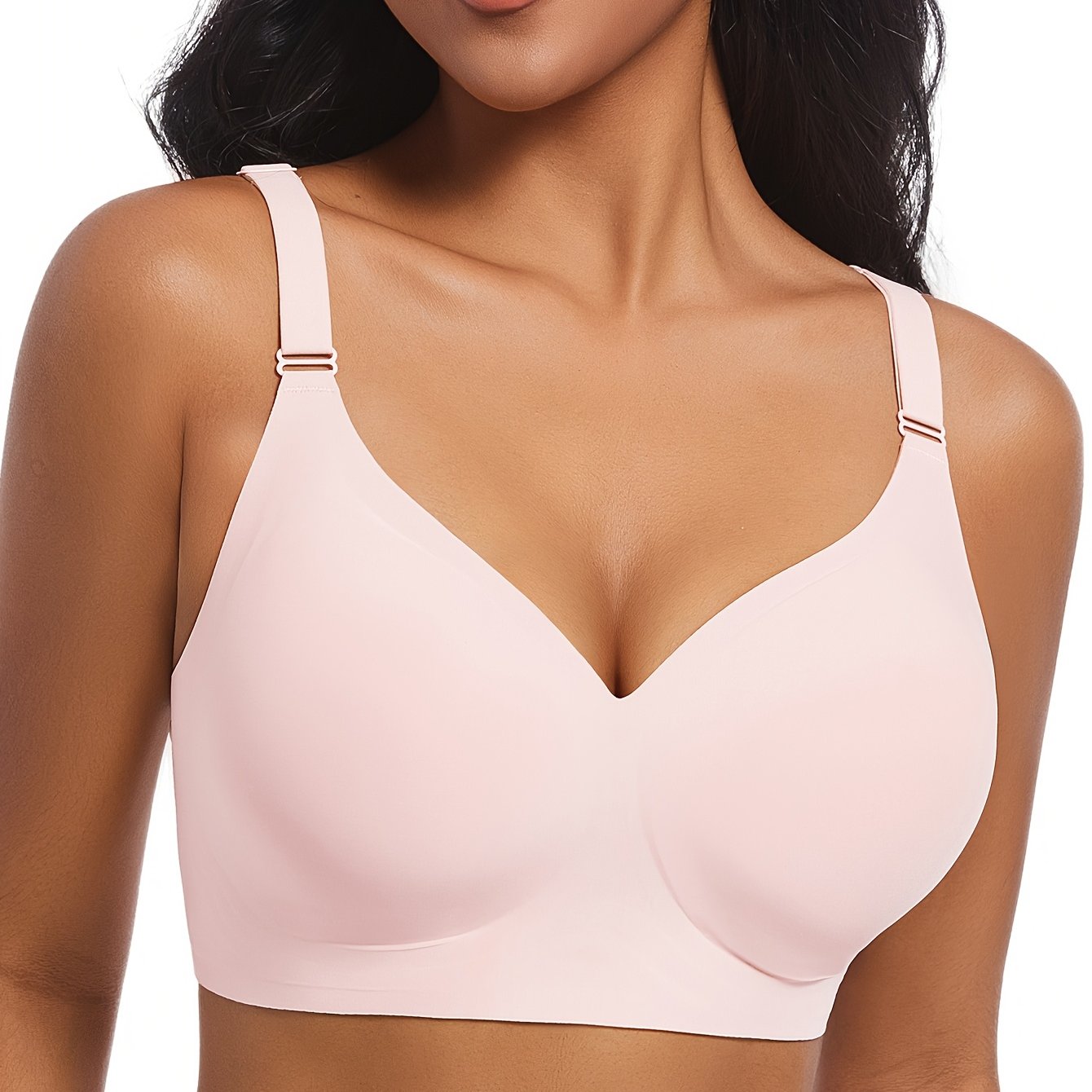 Women's Seamless Wireless Push-Up Bra for Comfort and Support