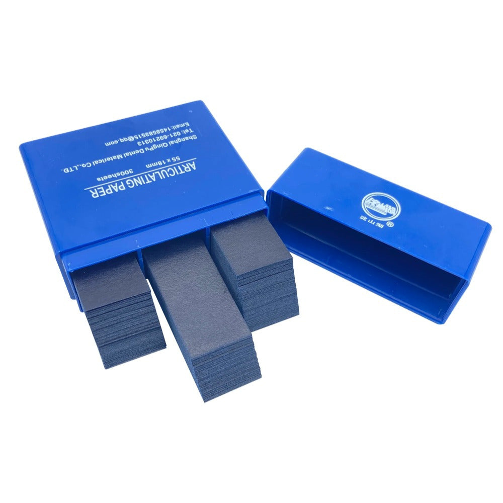 300 Sheets Dental Articulating Paper Red and Blue 0.1mm Thick for Teeth Whitening and Oral Care