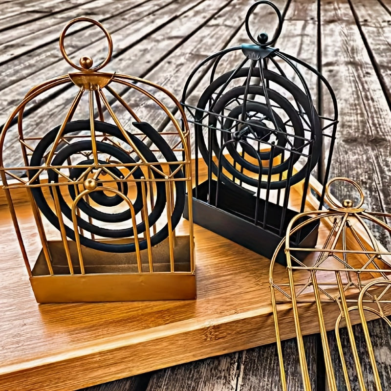Mosquito Incense Holder Metal Hanging Bird Cage Outdoor Indoor Declaeration