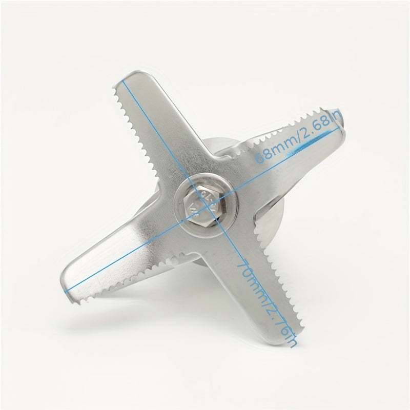 67-02 Paslanmaydigan po'latdan yasalgan Xoch-tishli pichoq - Oziq-ovqatni qayta ishlashda xavfsizlik uchun ikki tomonlama moy muhrlari va podshipniklar bilan jihozlangan. Smoothie tayyorlash, soya sutini tayyorlash mashinalari va blenderlar uchun ideal.