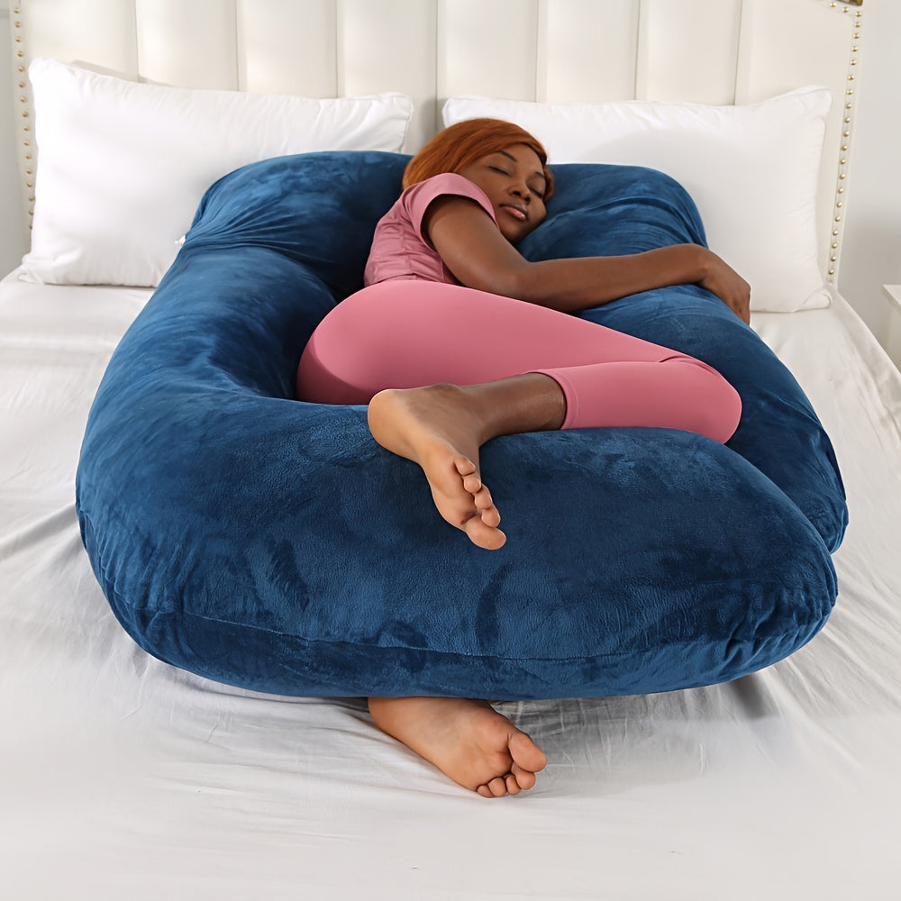 Kristal velvettan yasalgan J-shaklidagi homiladorlik yostig'i, emizish, uxlab olish va yonma-yon yotish yostig'i sifatida ham xizmat qiladi. Homilador ayollar uchun qorin va belni qo'llab-quvvatlaydi.