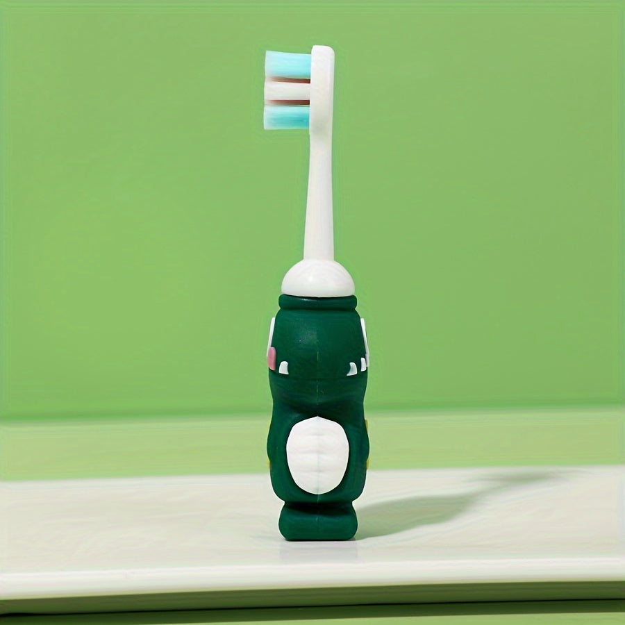 Kids Toothbrush - Soft Bristle Cartoon Dinosaur for Children 3-6 Unisex