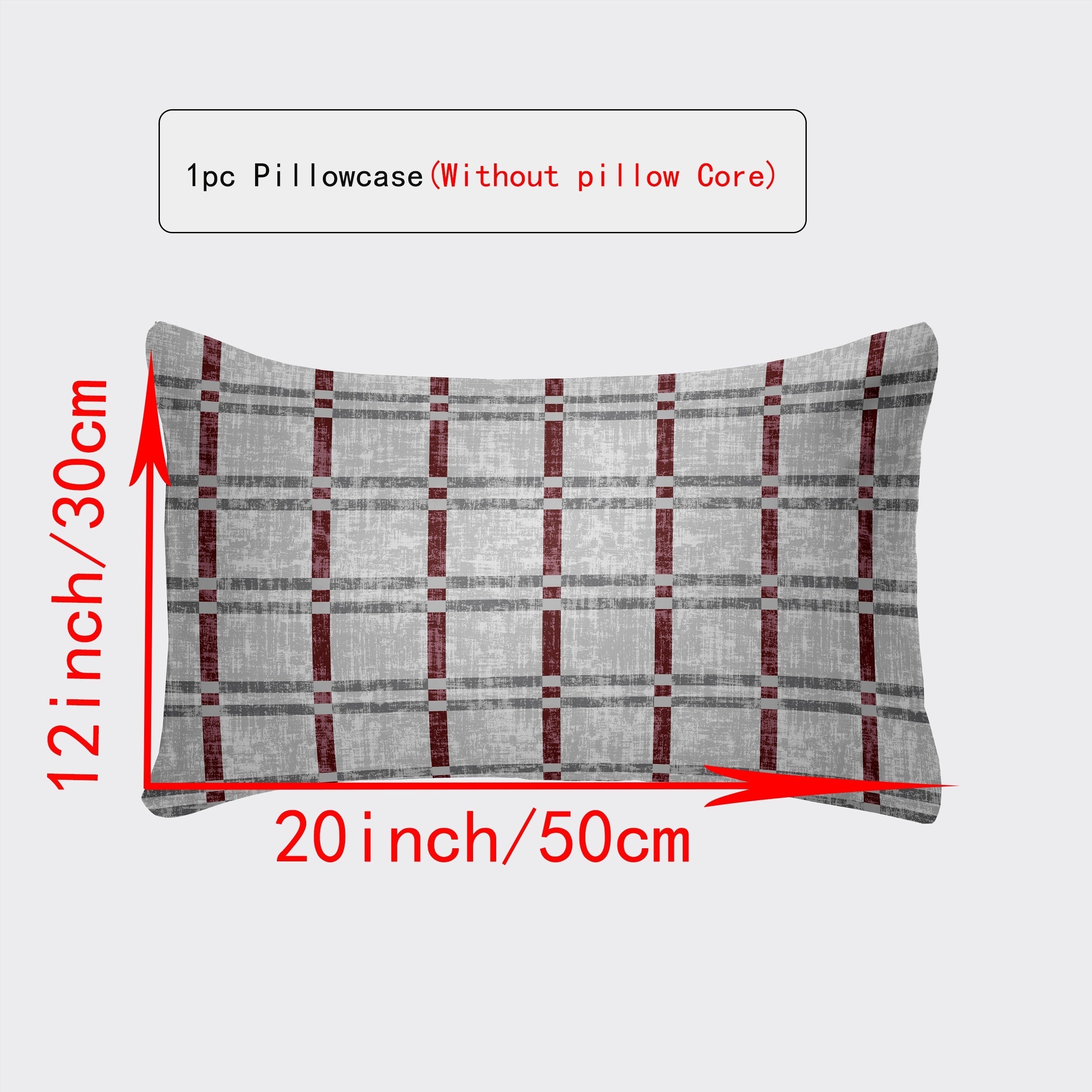 Breathable Polyester Throw Pillow Covers in White, Cream, Brown, Gray 30x50cm