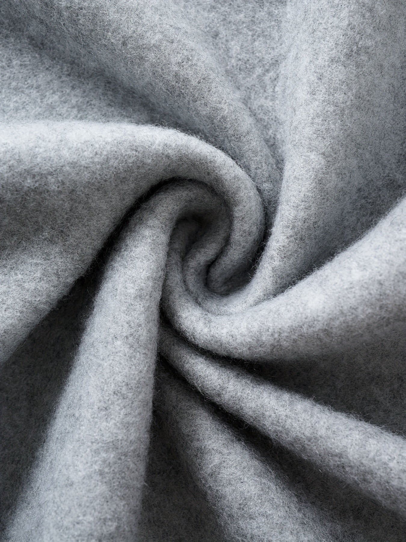 Women's Gray Hooded Cardigan Polyester Zipper Solid Color All Season