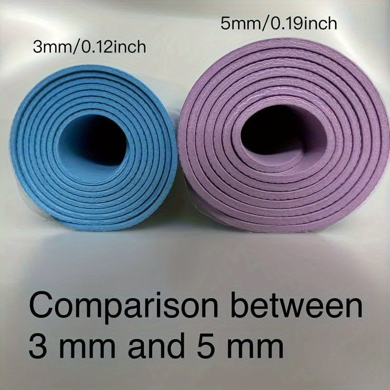 3mm EVA Yoga Mat Blue Purple Pink Slip-Resistant Moisture-Resistant Lightweight Exercise Mat