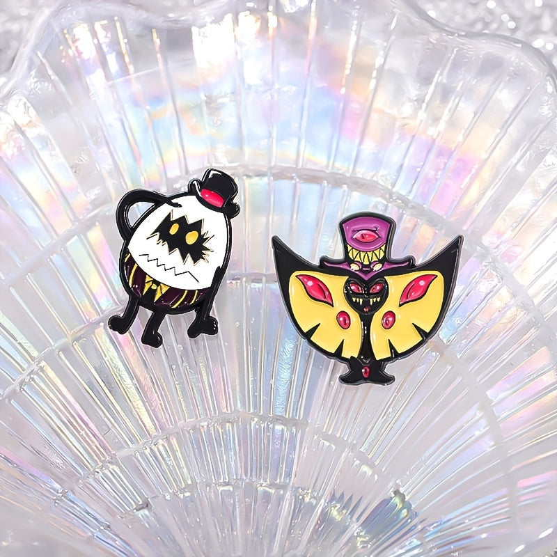 Vampire Bat Enamel Pin for Men Halloween Backpack Hat Brooch Decorative Accessory