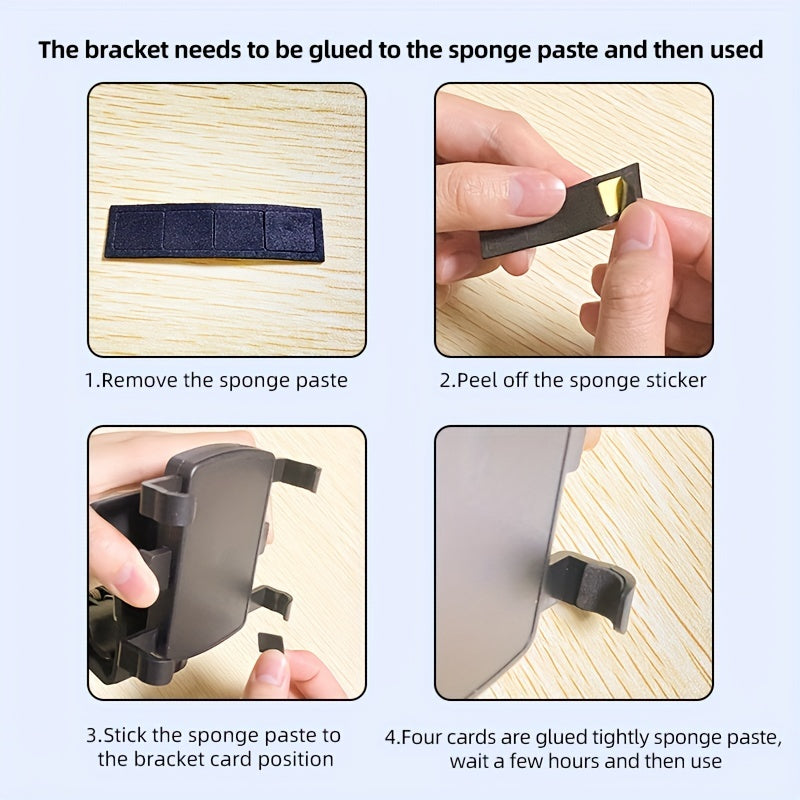 Adjustable Car Phone Mount for Dashboard, Rotates and Secures Smartphone