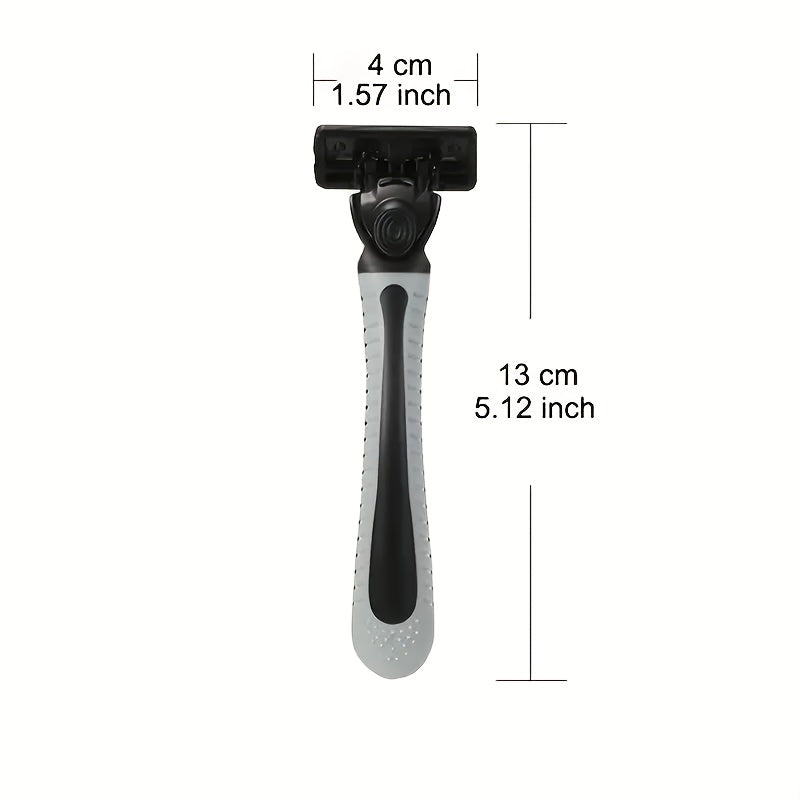 Тройной слой бритвы для бритья бороды и усов с запасными лезвиями
