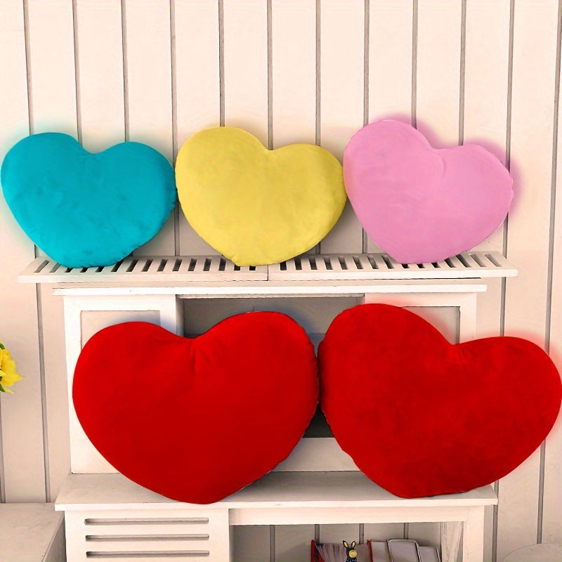 Multicolor Heart Plush Pillow Cushion for Home Decor