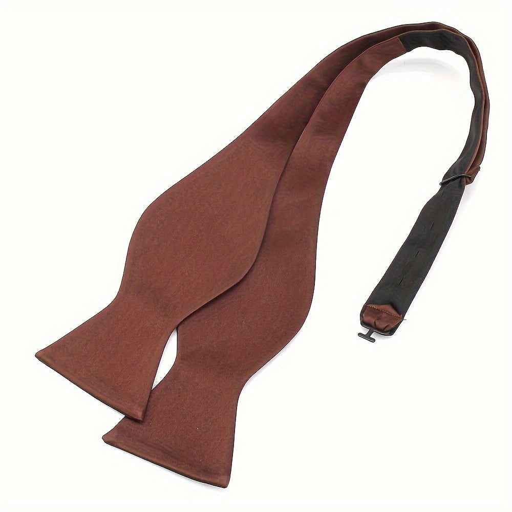 Men's Bow Tie for Weddings and Formal Events Black Satin Adjustable Accessory