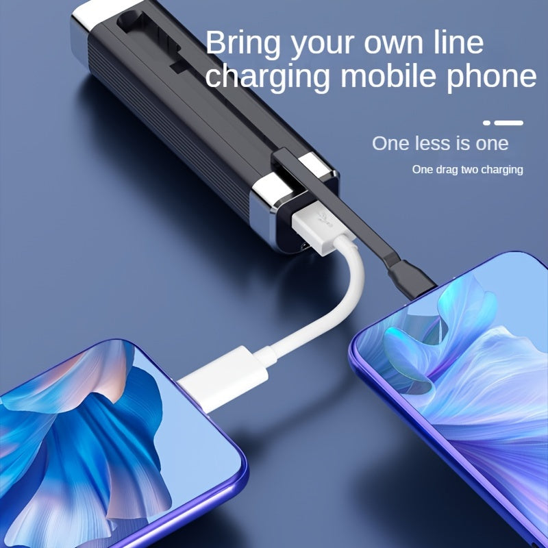 2-Pack Magnetic USB Hand Warmers Rechargeable Power Banks Black