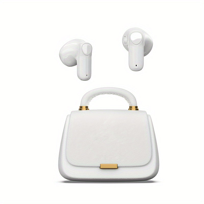Handbag-Shaped Wireless Headphones ENC Noise Cancellation USB Type-C Microphone Rechargeable Lithium Polymer Battery Portable Cute Design