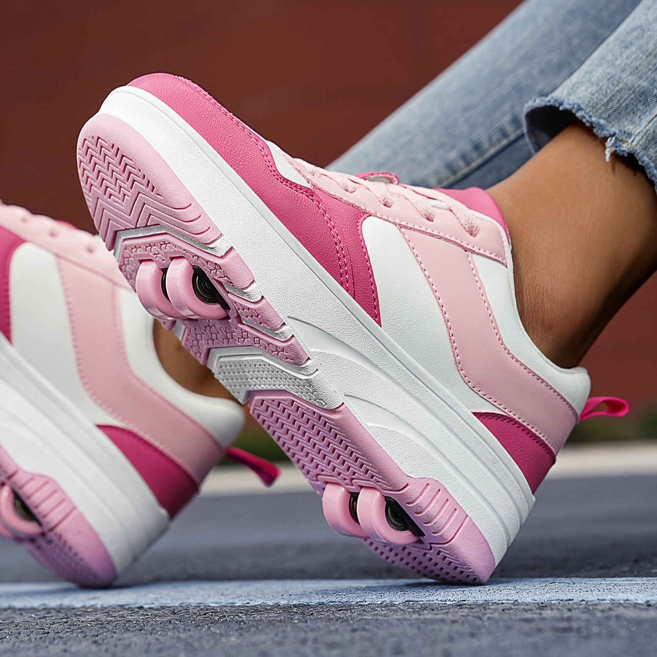 Bolalar uchun nafas oladigan Preppy uslubidagi roller skeytlar, erkaklar va ayollar uchun, barcha mavsumlar uchun