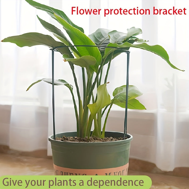 Metal Semi-Circular Garden Support Stakes for Roses Peonies Tomatoes Hydrangeas Indoor Outdoor 21cm x 35cm 25cm x 40cm