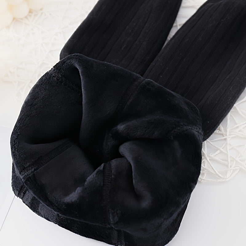 1 juft qizlar uchun qalin qish crew paypoqlari