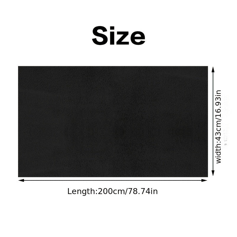 Gray Velvet Fabric Sheet 43x200cm Self-Adhesive for Car Interior and DIY Projects