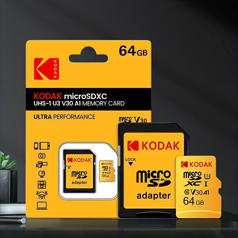 High-Speed Memory Card 64GB for Driving Recorders and Cameras Compatible with Mobile Phones and PCs