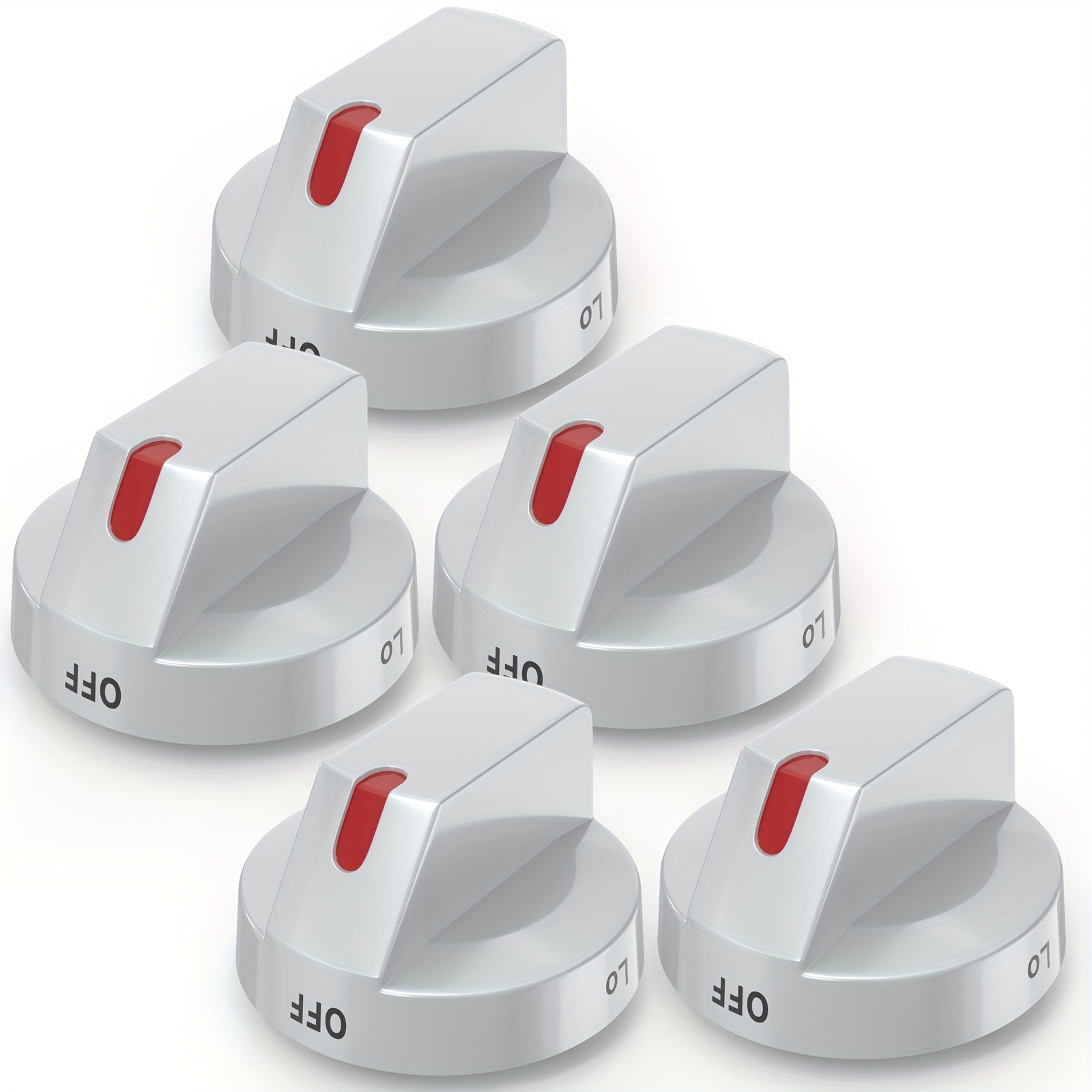 Stainless Steel Gas Stove Knob Replacement Set for Samsung NX60 Series