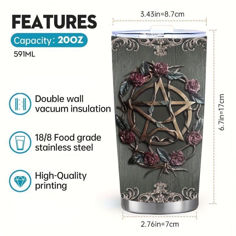 Starry Night Insulated Travel Mug 20oz Stainless Steel Double Wall Vacuum Tumbler