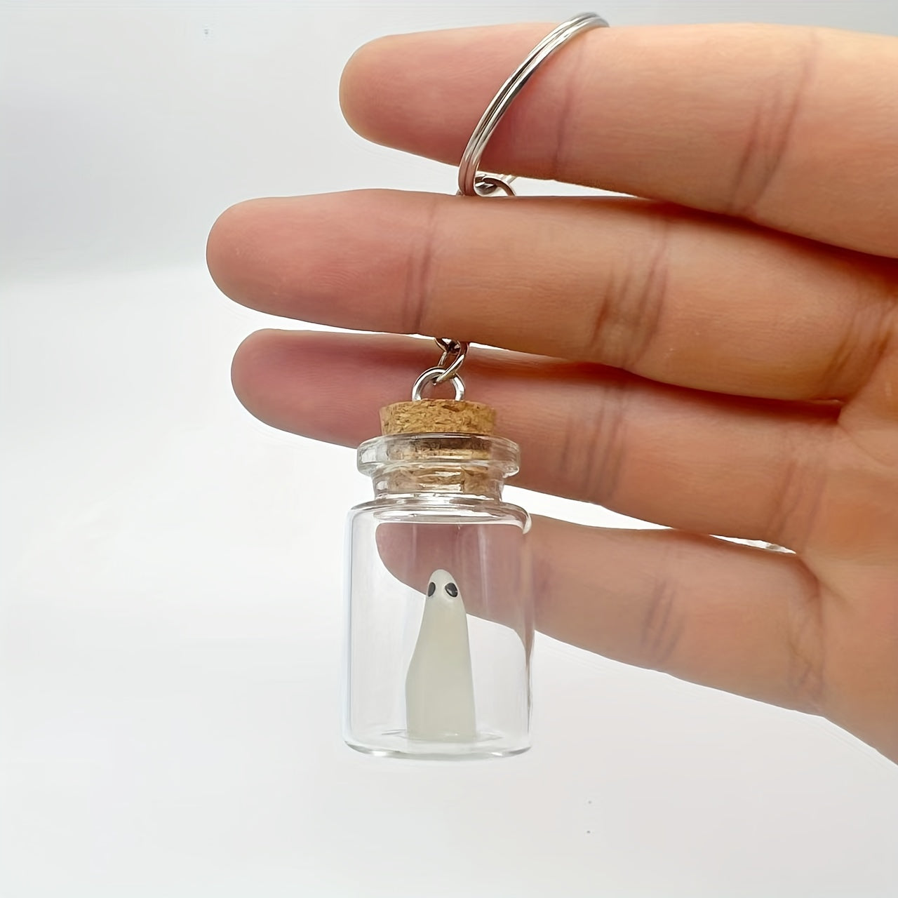 Luminous Ghost Keychain for Men Halloween Christmas Gothic Alternative Gift