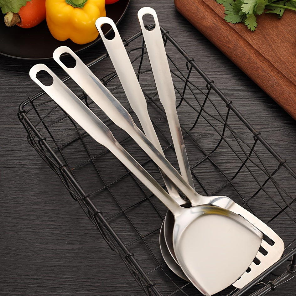 8-Piece Stainless Steel Kitchen Utensil Set with Comfortable Handles, Dishwasher Safe