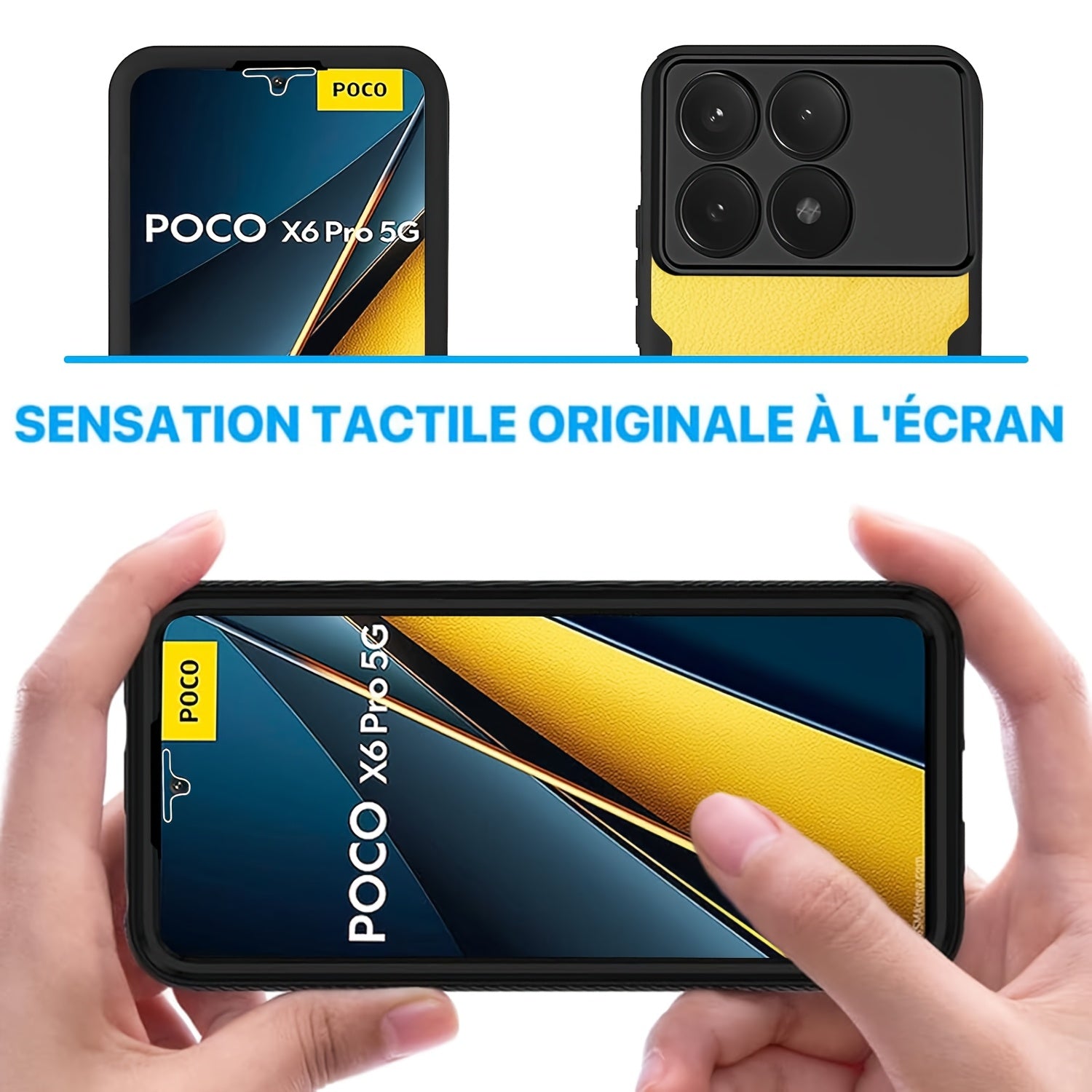 360 Full Body Shockproof Phone Case for Xiaomi POCO Series with Built-in Screen Protector