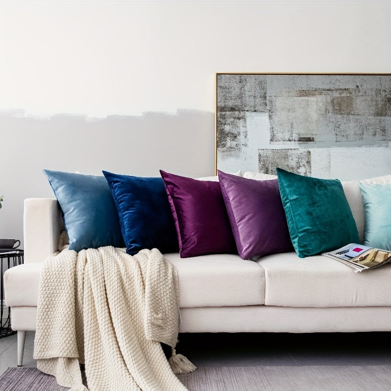 Soft Cotton Pillowcase with Hidden Zipper for Home and Office Decor