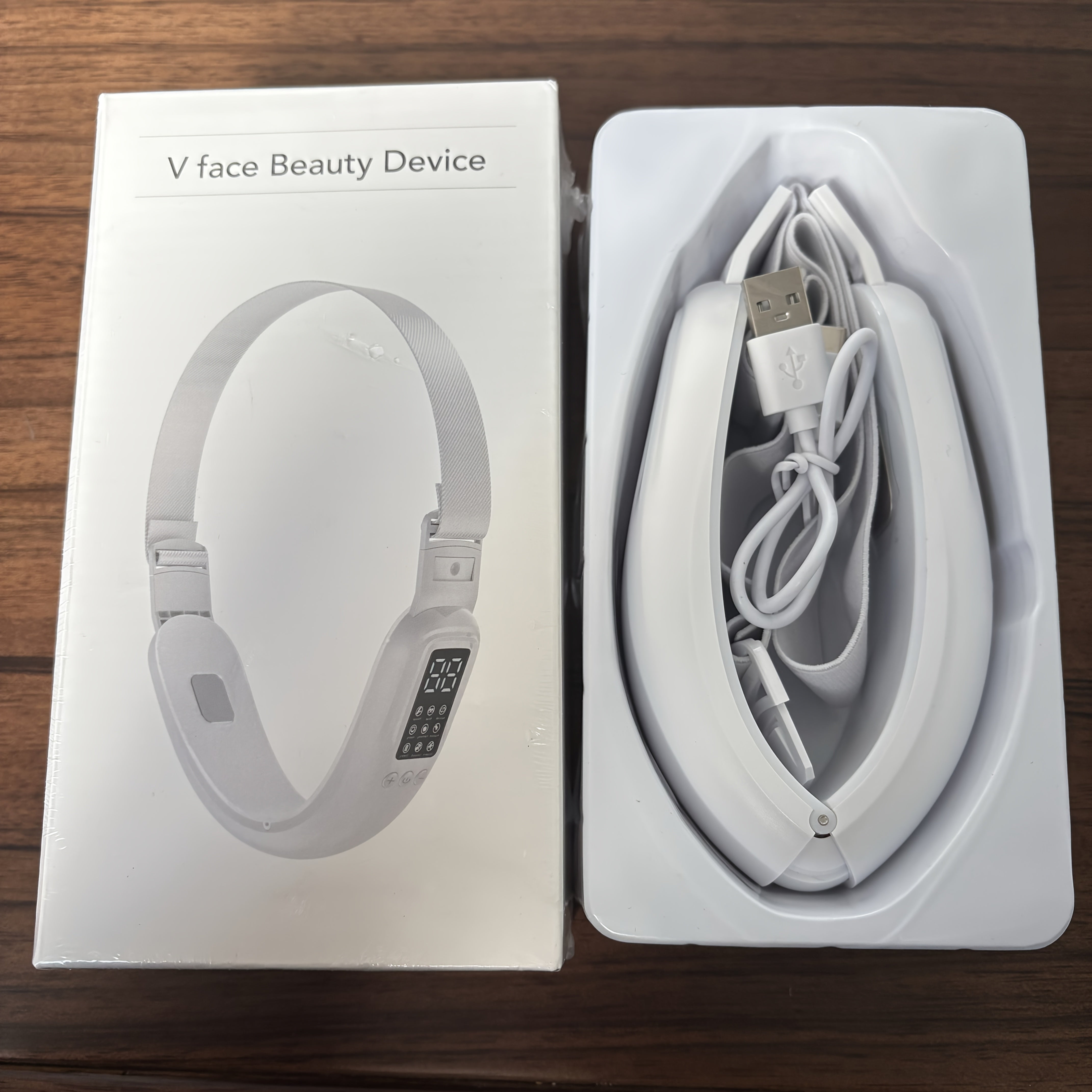 White Beauty Device with Adjustable Modes USB Rechargeable 400mAh Lithium Polymer Battery