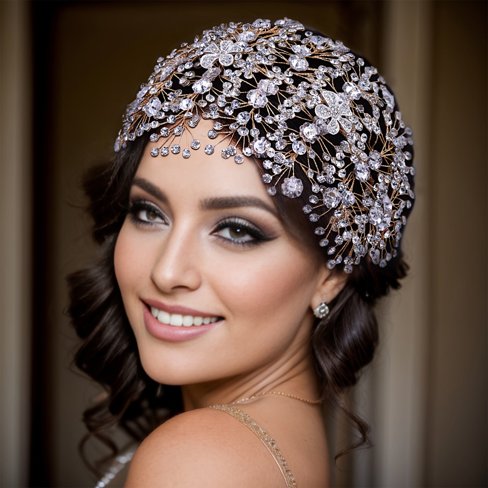Women's Bridal Wedding Hair Jewelry Rhinestone Headpiece Accessories