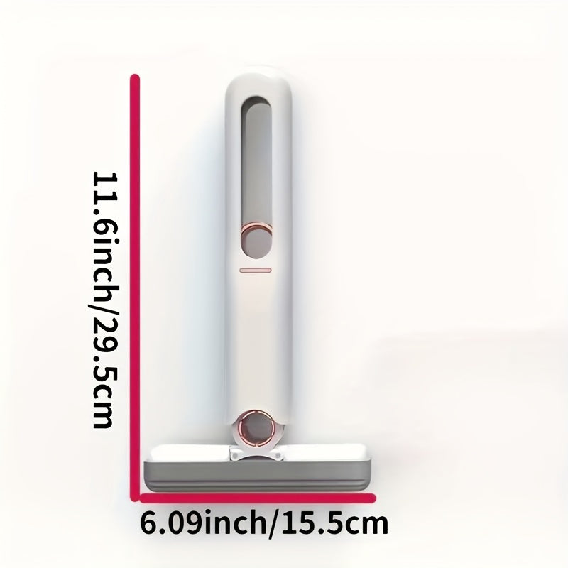 Портативный мини-швабра для автоматической уборки без рук в ванной, кухне, на окнах автомобиля, умывальнике и раковине - универсальная швабра с двойным использованием для влажной/сухой уборки в гостиной, спальне и туалете