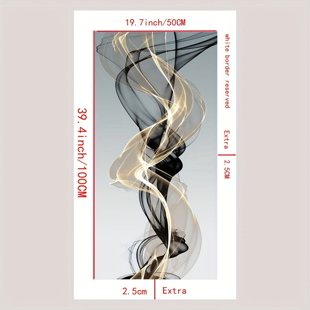 Abstract Ribbon Canvas Wall Art Modern Landscape Framedless Indoor Home Office Decor