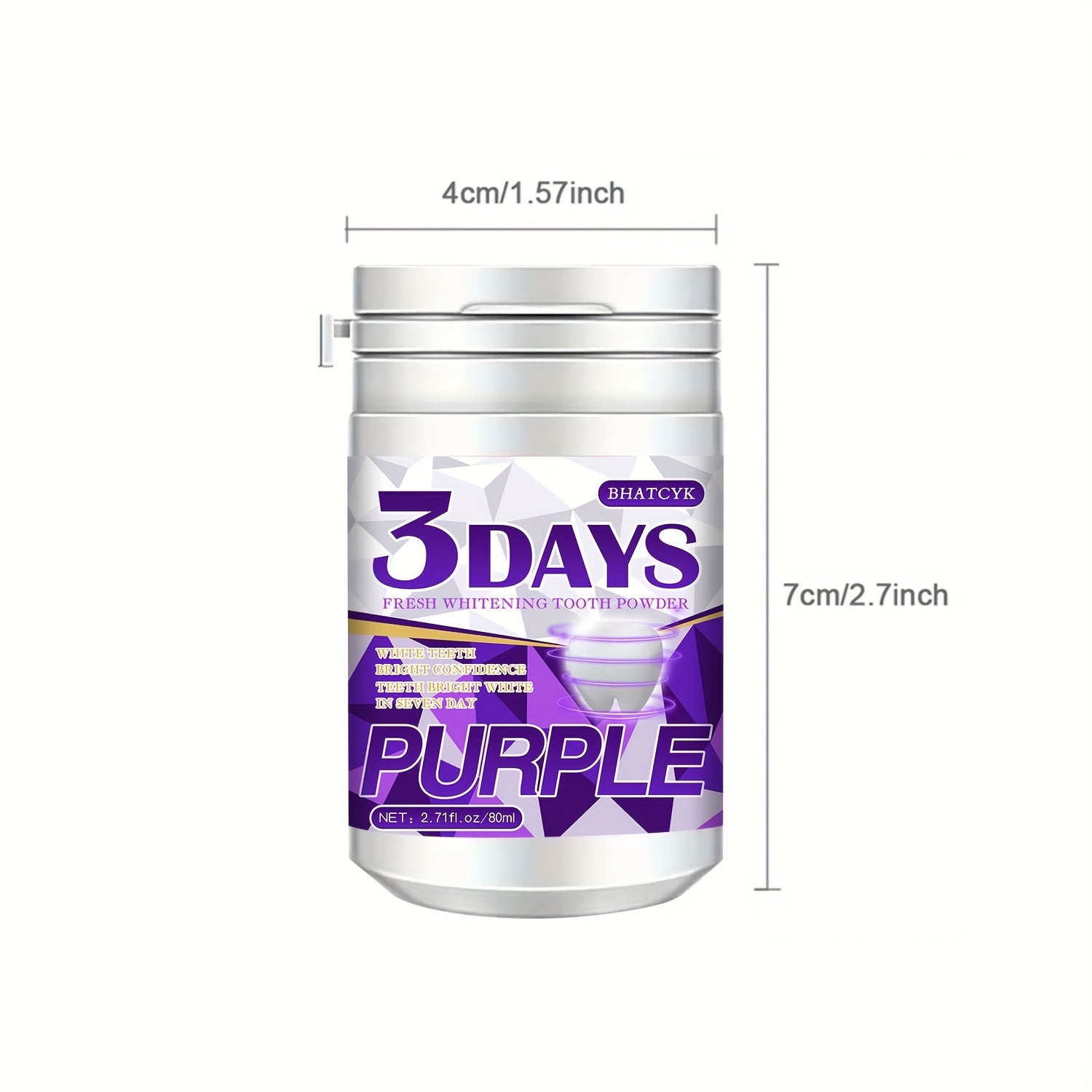 Teeth Whitening Powder for Deep Cleaning and Oral Care 70g Purple Tooth Powder