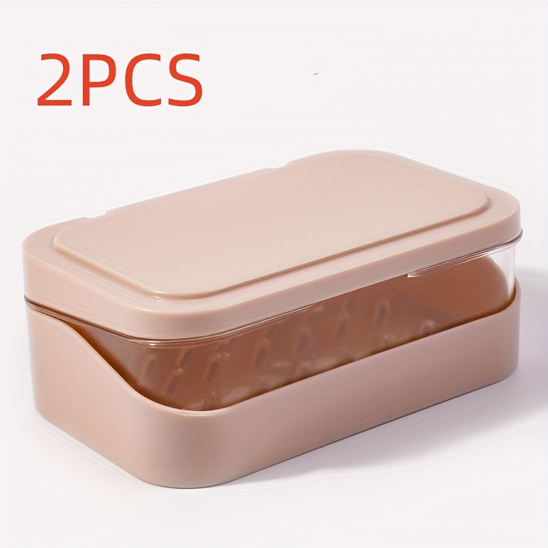 Dispensador de jabón con tapa de doble capa y vertido, para baño, cocina, viajes, fácil de limpiar