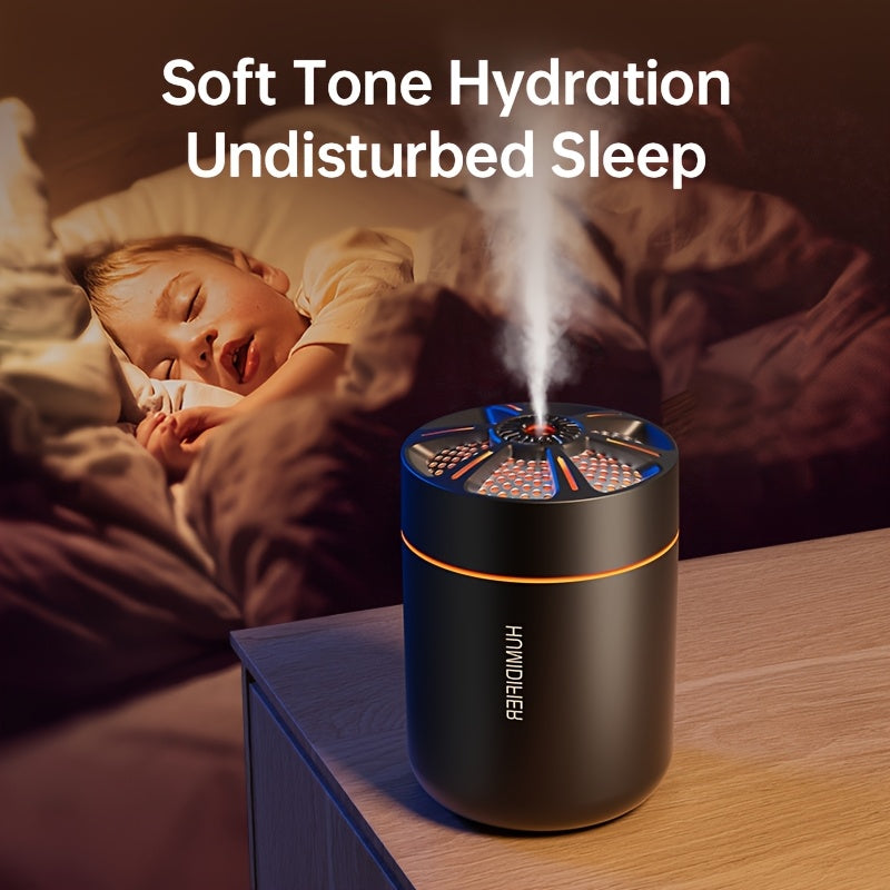 USB Aromatherapy Diffuser Humidifier With Colorful Lights, 6.09oz Capsule