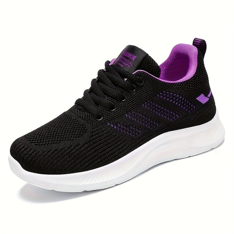 Ayollar uchun nafas oladigan tarmoq yugurish poyabzali yengil sport shosse qora pushti