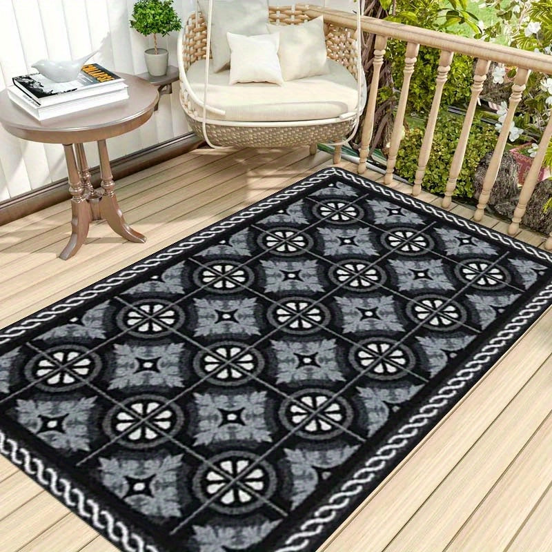 Kitchen Mat 1.1cm Thick Non-Slip Stain-Resistant Polyester Durable Rug