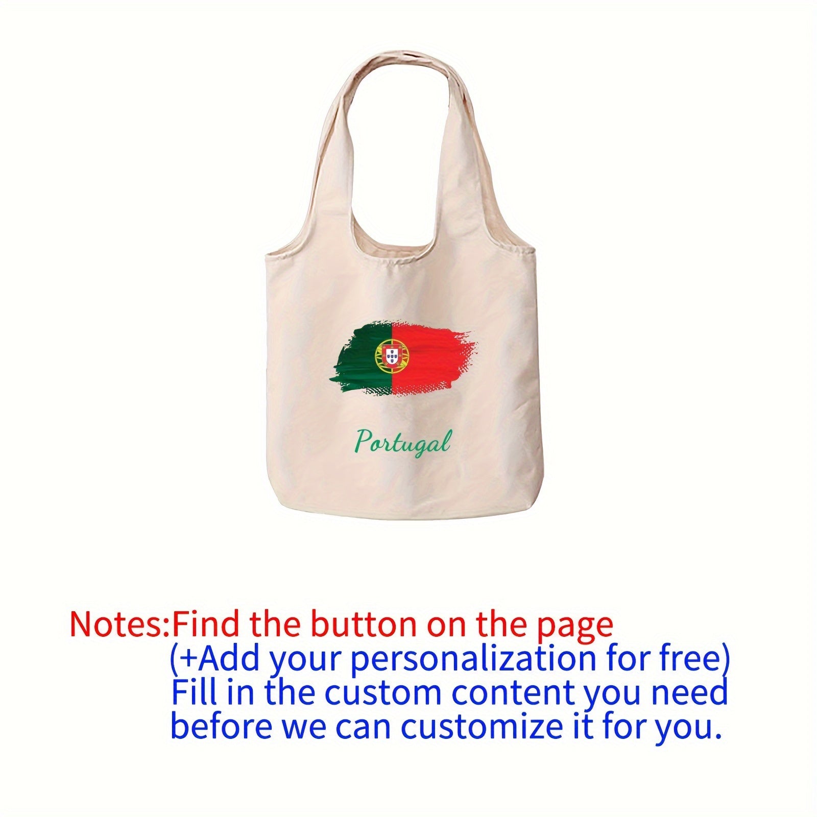 Double-Sided Print Canvas Tote Bag Durable Stylish Large Everyday Use