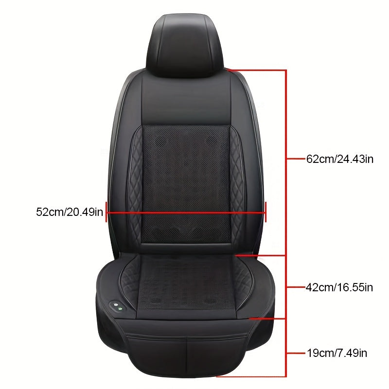 Avtomobil ventilyatsiyali muz ipak mato o‘rindiq yostiq qoplami, barcha mavsumlar uchun nafas oladigan, ko‘k va oq