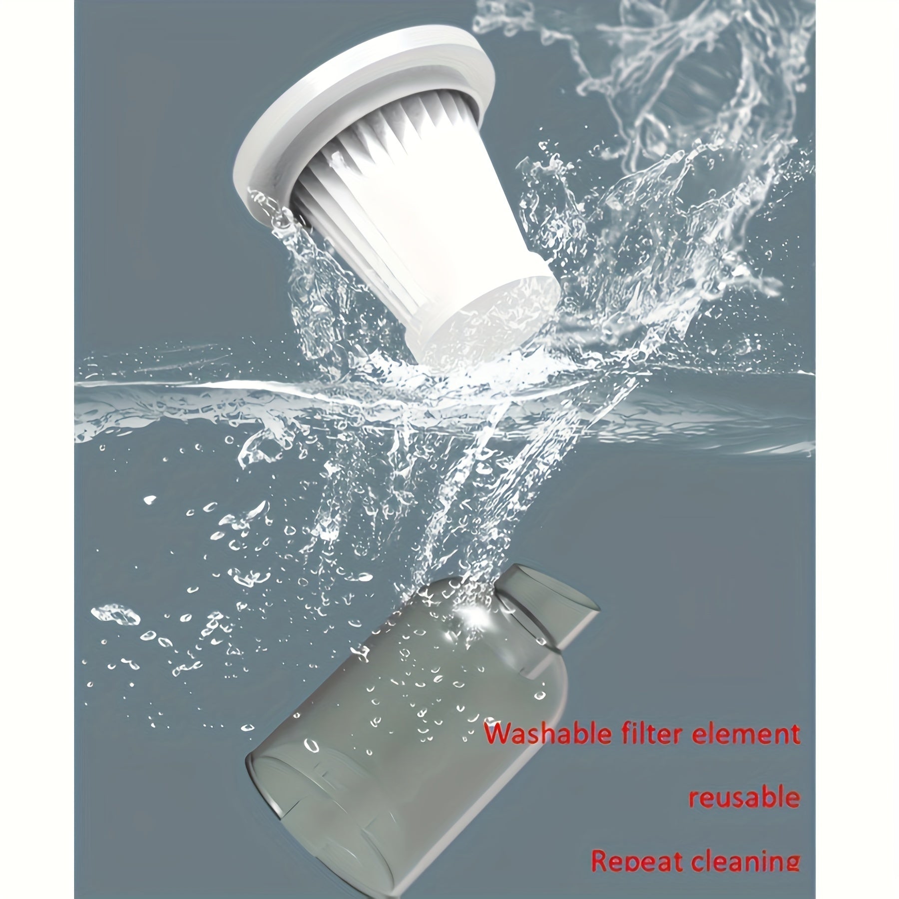 Cordless Portable Vacuum Cleaner Set with Twin Turbine, Rechargeable, Lightweight for Home and Car