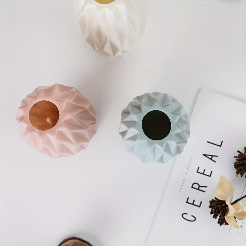 Plastic Vase for Modern Flower Arrangements, Decorative Home and Wedding Decor