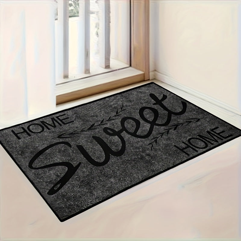 Dirt-Resistant Welcome Doormat with Geometric Pattern for Indoor Outdoor Use