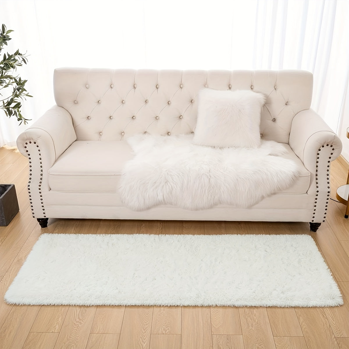 Ultra-Soft PV Velvet Shag xona uchun gilam, yotoqxona, yuvish uchun yopishqoq bo'lmagan, dog'ga chidamli